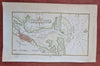 Newburyport Massachusetts 1850 charming Blunt coast nautical map hand colored