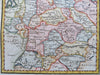 Holy Roman Empire Germany Bavaria Prussia Saxony Westphalia 1809 engraved map