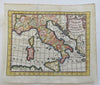 Italy Sicily Corsica Sardinia Rome Tuscany Venice Genoa Naples 1774 engraved map