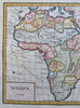 Africa Morocco Egypt Abyssinia Madagascar Senegal Gambia 1809 engraved map