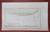 Sable Island Canada Navigation 1833 Blunt hand colored coastal nautical map