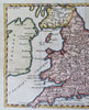 England & Wales United Kingdom London Cardiff York 1749 engraved map