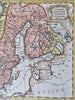 Scandinavia Sweden Norway Denmark Faroe Islands 1757 Jefferys engraved map