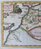 Barbary Coast North Africa Morocco Algeria Atlas Mountains 1711 decorative map