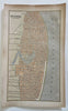 St. Louis Missouri City Plan 1853 scarce hand colored cerographic map