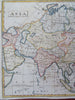 Asia Arabia China British India Japan Company's Land 1805 engraved map