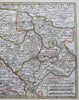 Zutphen Holland Netherlands Gelderland Geldria c. 1770 Gravius old color map