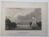 Hartford Connecticut River Sailing Ship c. 1840 old antique print city view