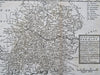 War of Spanish Succession Germany Bavaria Bohemia 1707 Moll antique battle map