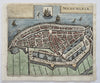 Medemblik West Holland Frisia Netherlands 1669 Parival antique map city plan