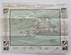 Martha's Vineyard Massachusetts Tourist Summer Vacation Brochure c. 1920's map