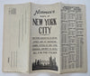 New York City Norman's Tourist Maps Midtown Manhattan c. 1950's brochure