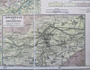 Tirol & Vorarlberg Austria Hapsburg Empire Alps c. 1880's large linen backed map