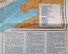 New Brunswick Canada Sportsman's Map Hunting Fishing c. 1950's tourist brochure