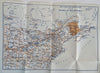 New Brunswick Canada Sportsman's Map Hunting Fishing c. 1950's tourist brochure