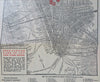 Knott Hotels New York City map c. 1930's Deco era city plan for tourists