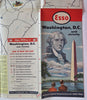 Washington D.C. Sesquicentennial Celebration Tourist Info 1950 Esso cartoon map