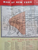 New York City Visitor's Guide Tourist Info c. 1952 pictorial travel brochure