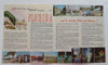 Florida Greyhound Bus Travel Brochure Sightseeing c. 1950's brochure & map