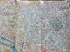 Paris City Plan Bon Marche Tourist Souvenir c. 1890's large folding map