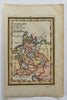 Holy Roman Empire Circles 1798 J.T. Scott Gibson miniature map Wheat & Brun #819