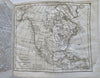 Vosgien's Universal Geographical Dictionary 1854 book w/6 continent maps & coins