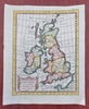 British Isles Ireland United Kingdom England Wales Scotland 1744 small map