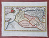 Morocco Algeria Mauritania Atlas Mountains 1729 Cluverius decorative map