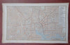 Baltimore Maryland 1853 scarce hand colored cerographic city plan map