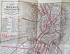 Boston Almanac w/ map 1867 Period Advertising & Business Directory City Plan