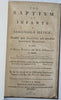 Infant Baptism Christian Theological Debate Pamphlet 1765 Boston printed book