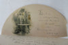 novelty Fan shaped book color pics 1890 In Quiet Resting Places Christian Prayer