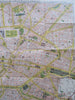 Brussels Belgium Sightseeing Map 1894 Kiessling rare tourist city plan map