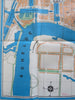 Antwerp Belgium Schelde River c. 1960 Vintage Tourist Sightseeing City Plan