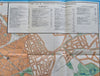 Antwerp Belgium Schelde River c. 1960 Vintage Tourist Sightseeing City Plan