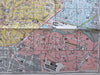 Brussels Belgium Bruxelles c. 1920 de Lange large folding city plan map