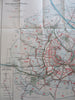 Vienna Austria Tourist travel bus & tram lines Map 1926 City Plan