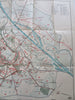 Vienna Austria Tourist travel bus & tram lines Map 1926 City Plan