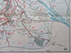 Vienna Austria Tourist travel bus & tram lines Map 1926 City Plan