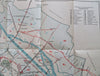 Vienna Austria Tourist travel bus & tram lines Map 1926 City Plan