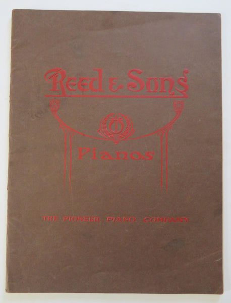 Reed & Sons' Pianos Trade Catalogue 1911 pictorial promo advertising book