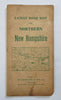 Northern New Hampshire Road Atlas Travel c. 1910-20 large pocket color fldg. map