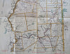 Northern New Hampshire Road Atlas Travel c. 1910-20 large pocket color fldg. map