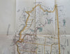 Northern New Hampshire Road Atlas Travel c. 1910-20 large pocket color fldg. map