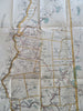 Northern New Hampshire Road Atlas Travel c. 1910-20 large pocket color fldg. map