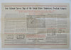 Map Advertising c.1920's National Survey Mail Order rare order form & promo