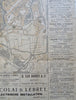 Utrecht Netherlands Tourist City Plan w/ Advertising c. 1900 scarce large map