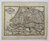 South Holland Nederland Amsterdam Rotterdam c. 1747 de Lat Keizer scarce map