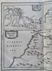 North Africa Mauritania Morocco Algeria Tripoli 1656 Jansen engraved map