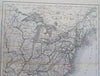 Eastern United States Antebellum Railroad Network Wisconsin c. 1840 Archer map